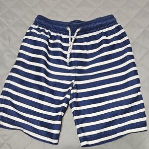 Carter's Blue and White Striped Athletic Shorts
